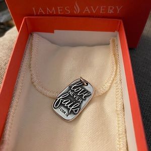 James Avery Charm - Love never fails